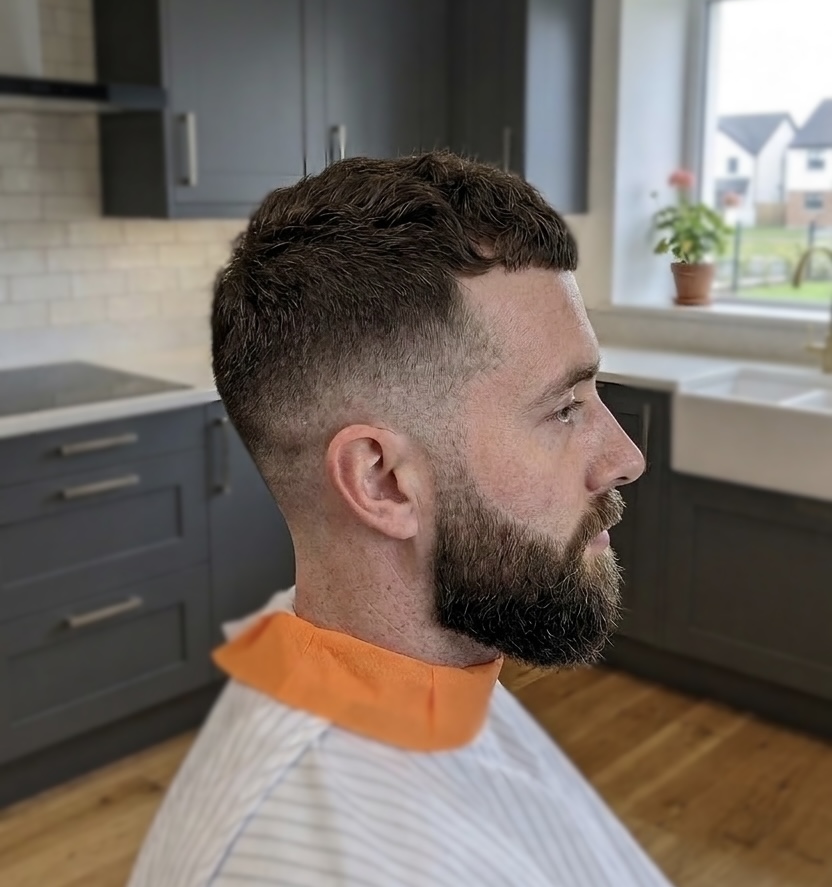 After a fresh haircut transformation
